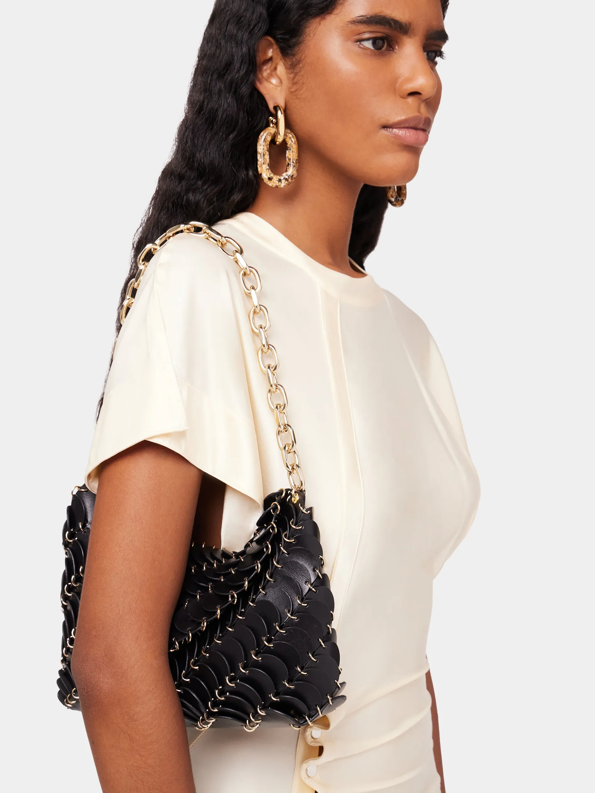Cheap Black Paco clutch Bag Les Sacs Paco En Cuir | Sacs Porté Épaule