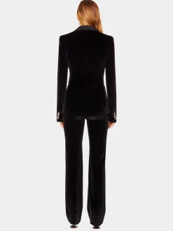 Discount Blazer en velours à finitions satin et cristal Sélection De Soirée | Vestes
