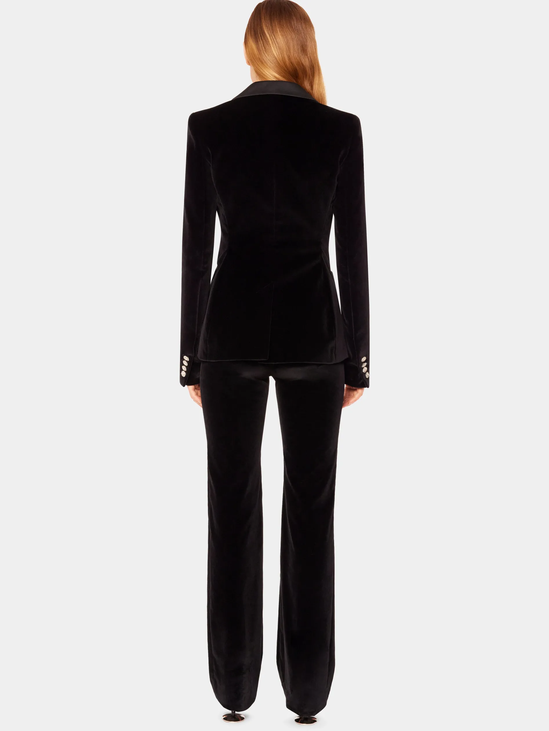 Discount Blazer en velours à finitions satin et cristal Sélection De Soirée | Vestes
