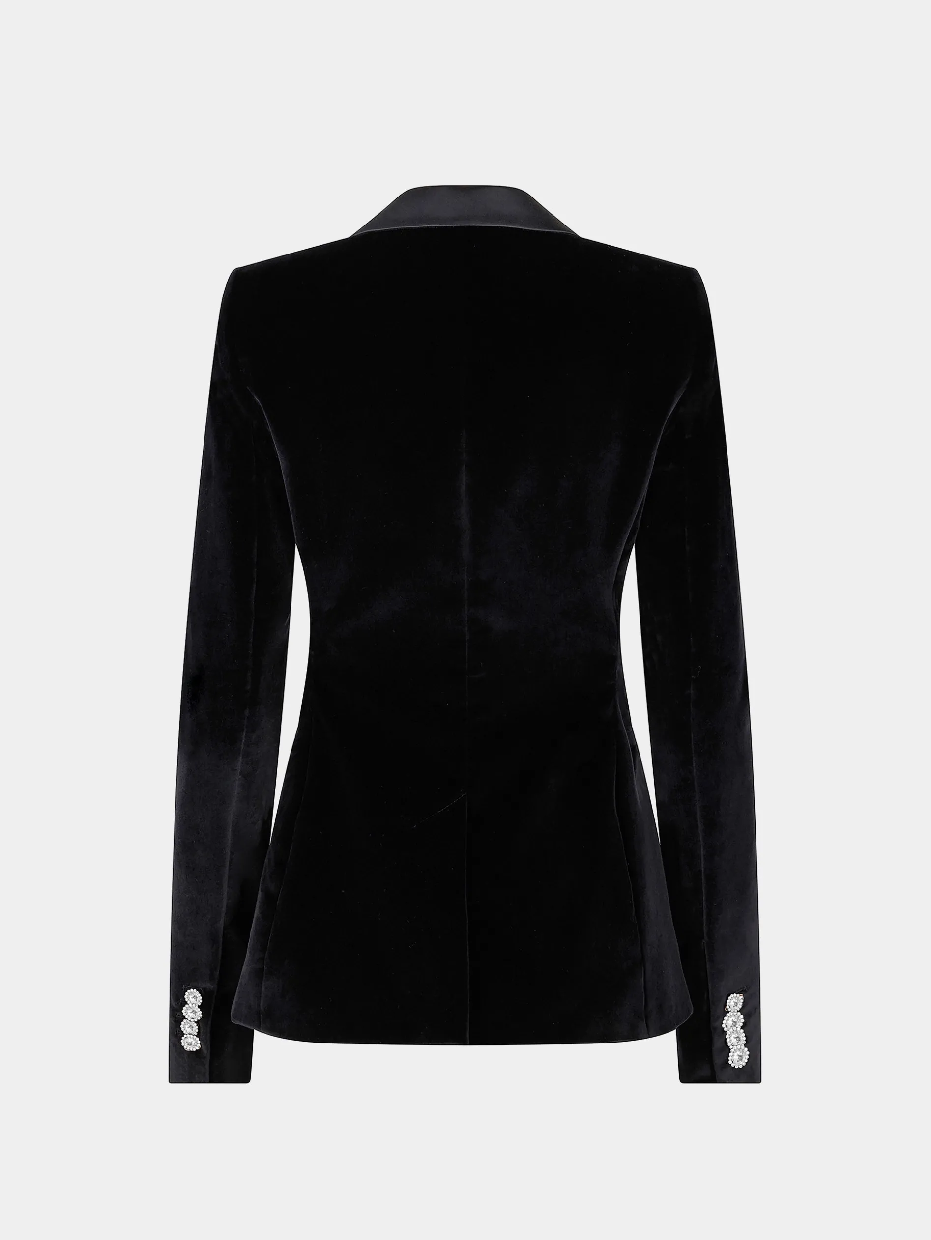 Discount Blazer en velours à finitions satin et cristal Sélection De Soirée | Vestes