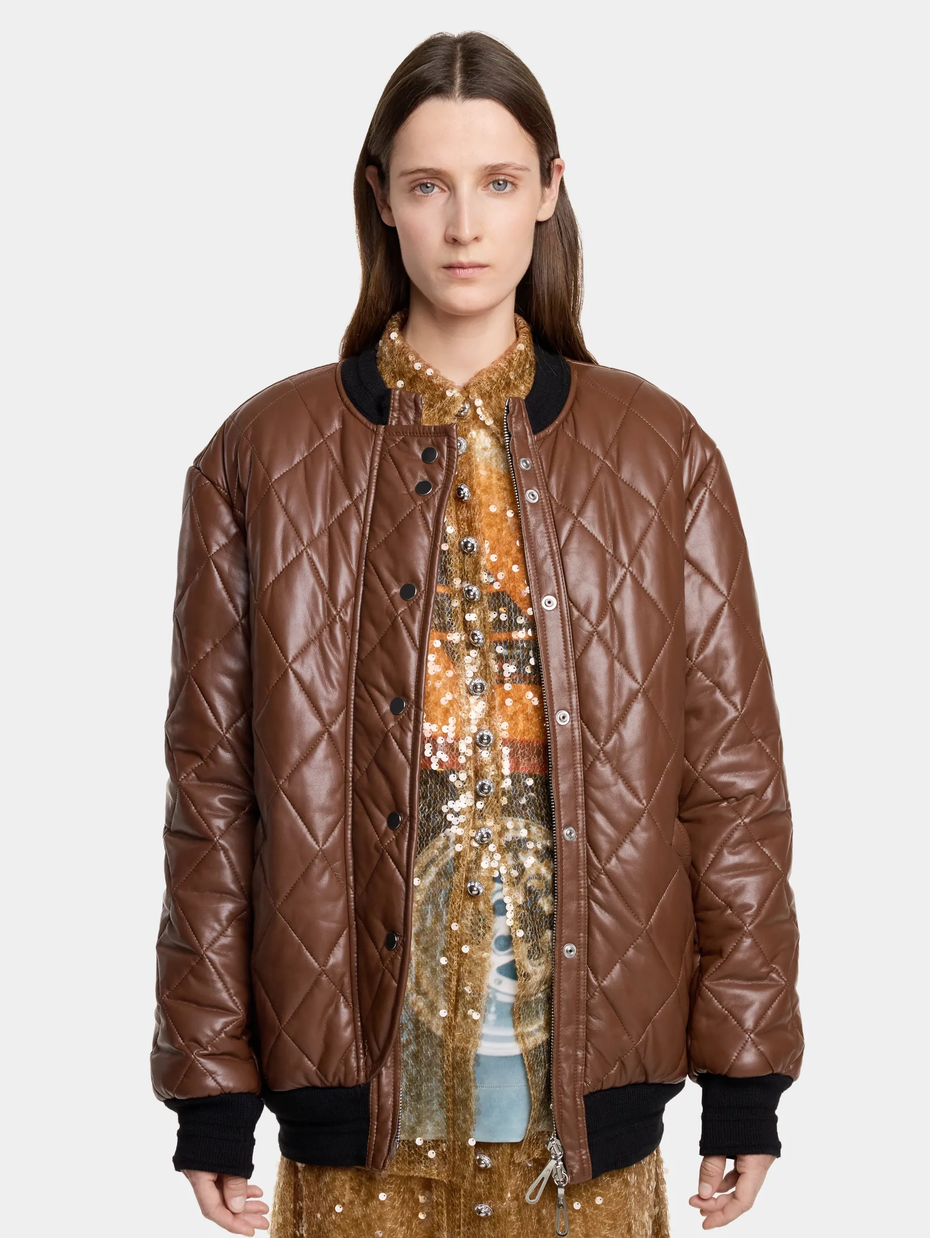 Outlet BLOUSON LONG MATELASSE Vestes