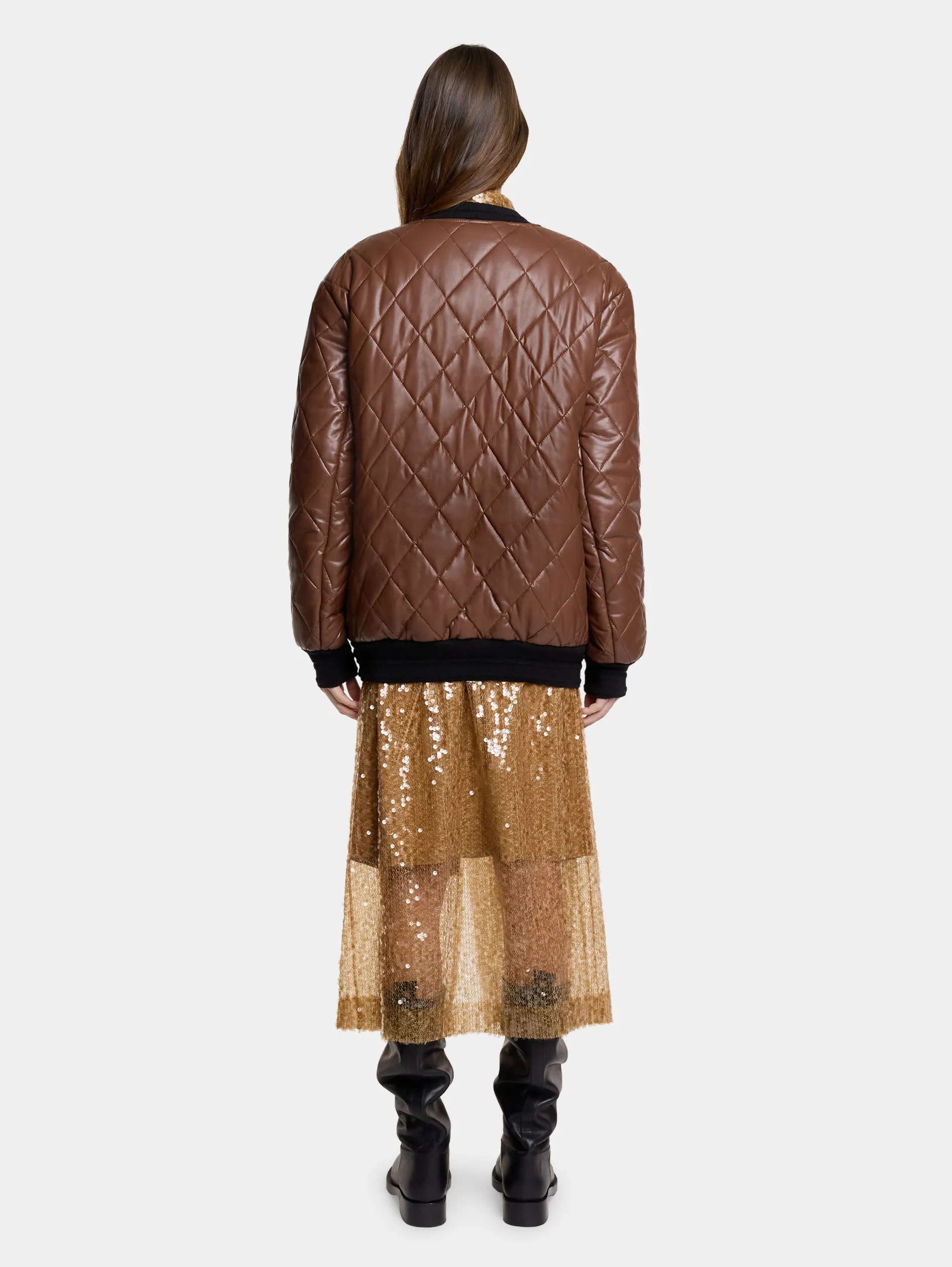 Outlet BLOUSON LONG MATELASSE Vestes
