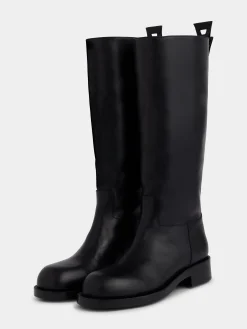 Cheap BOTTES EN CUIR LISSE Chaussures