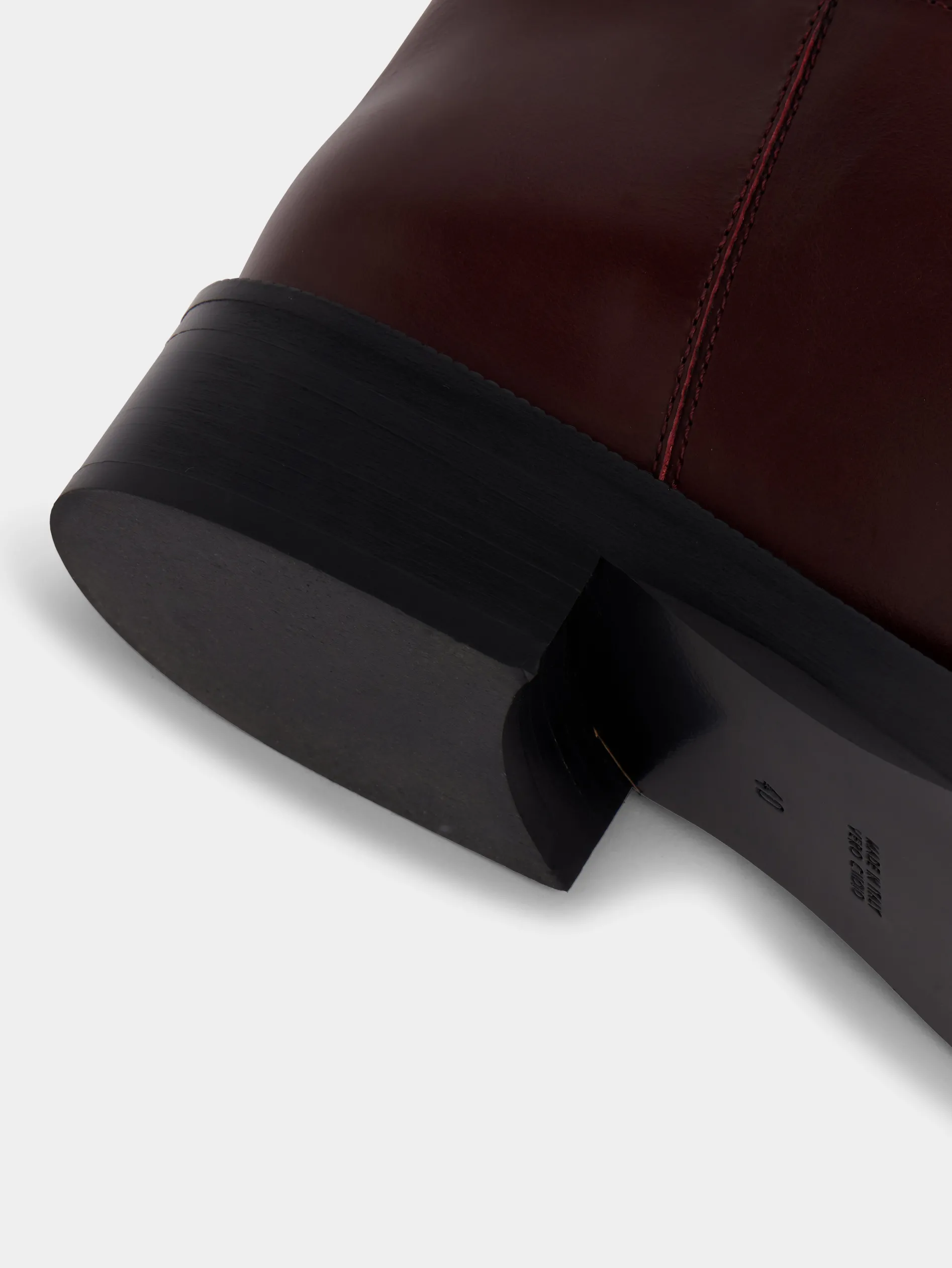 Cheap BOTTES EN CUIR LISSE Chaussures