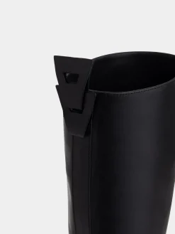 Cheap BOTTES EN CUIR LISSE Chaussures