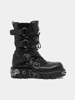 Sale BOTTES x NEW ROCK NOIRES Chaussures