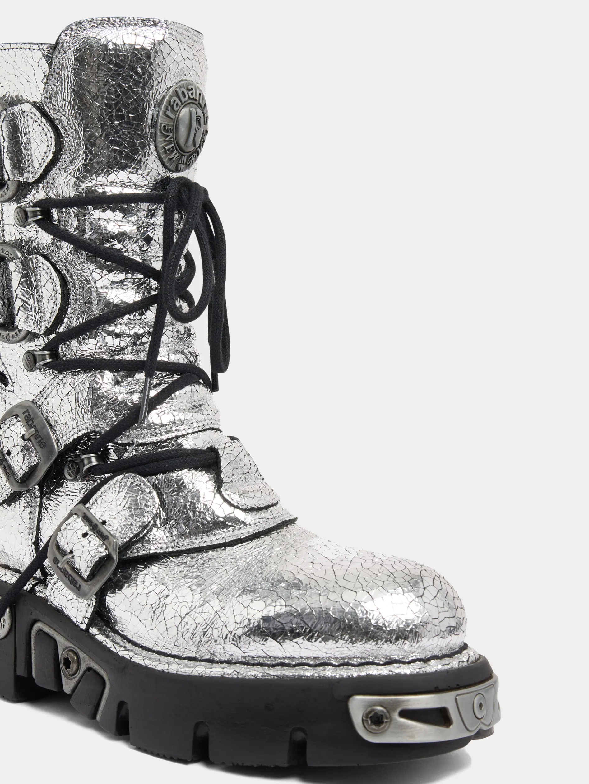 Discount BOTTES x NEW ROCK ARGENT Chaussures