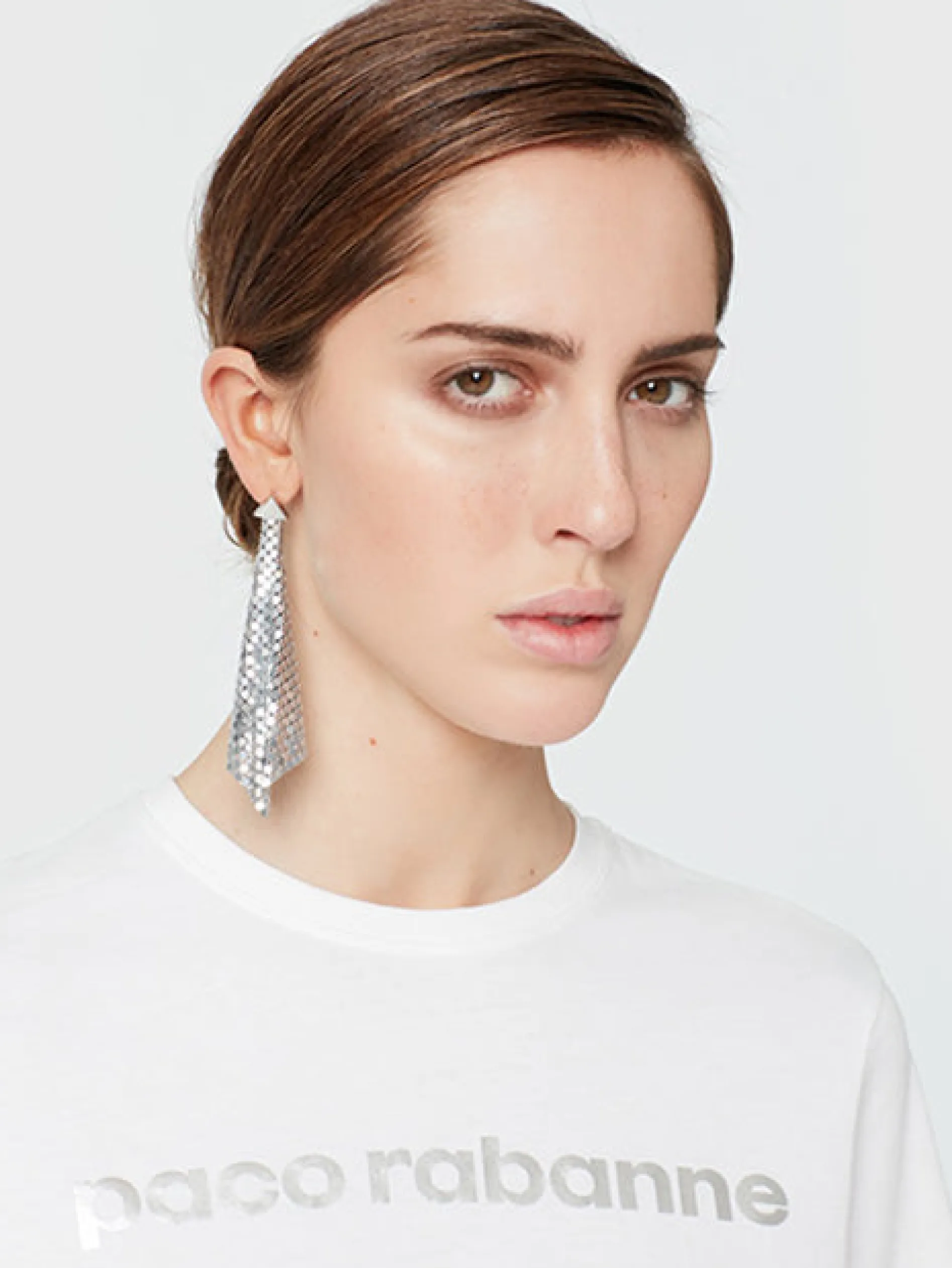 Best Boucle d’oreille en mesh argentée Sélection De Soirée | Boucles D'Oreilles