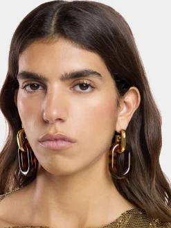 Fashion BOUCLES D'OREILLE XL LINK OVERSIZE TARTARUGA Petits Cadeaux | Boucles D'Oreilles