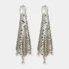 Best Boucles d'oreilles en cotte de maille argenté avec cristaux Sélection De Soirée | Boucles D'Oreilles