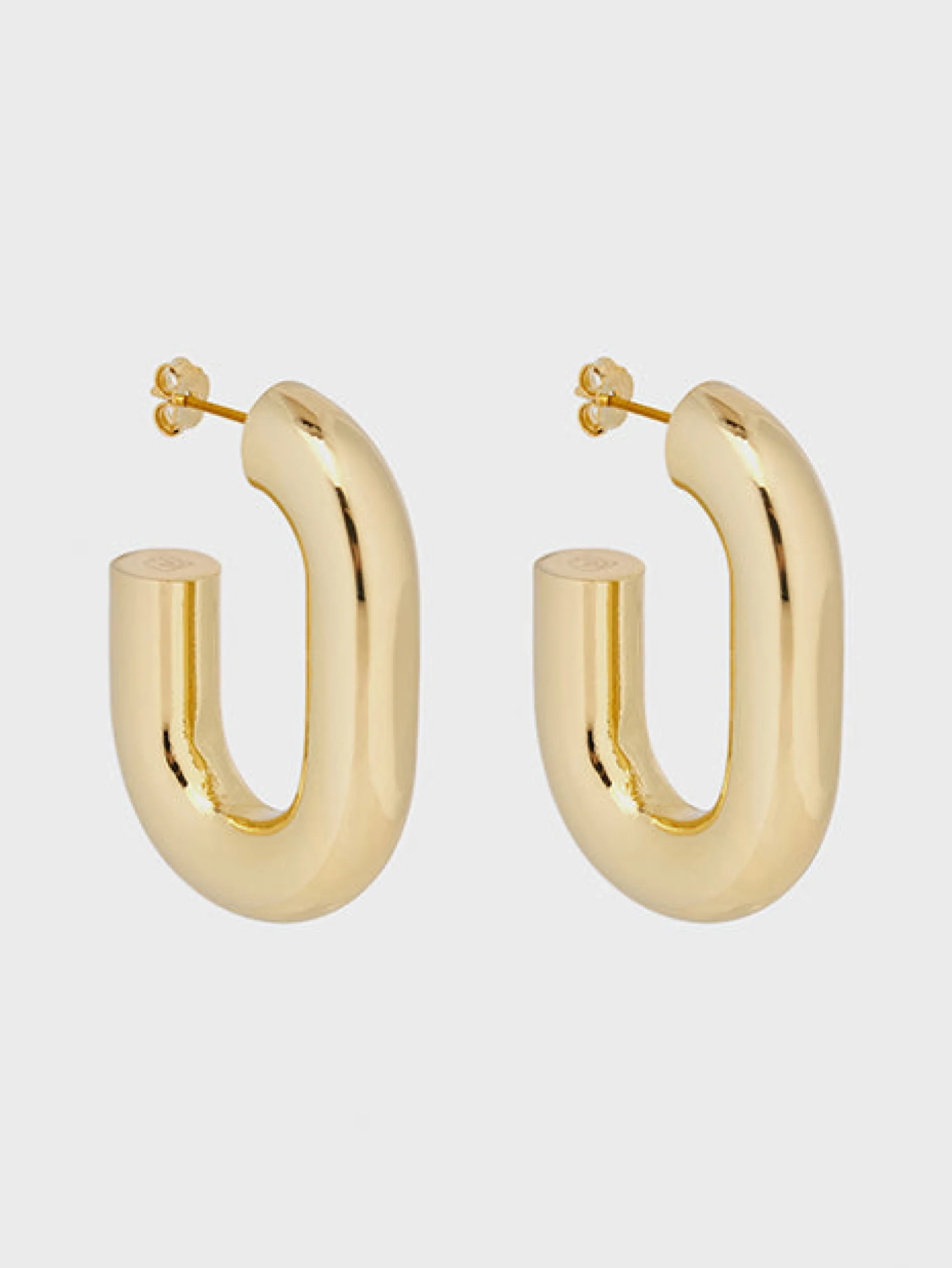Cheap Boucles d’oreilles XL link dorées Boucles D'Oreilles