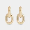 Clearance Boucles d'oreilles XL Link double Or Sélection De Soirée | Boucles D'Oreilles
