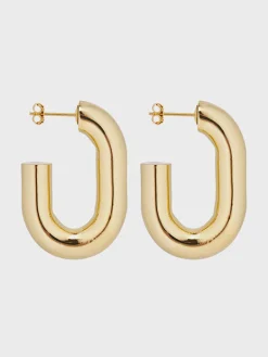Cheap Boucles d’oreilles XL link dorées Boucles D'Oreilles