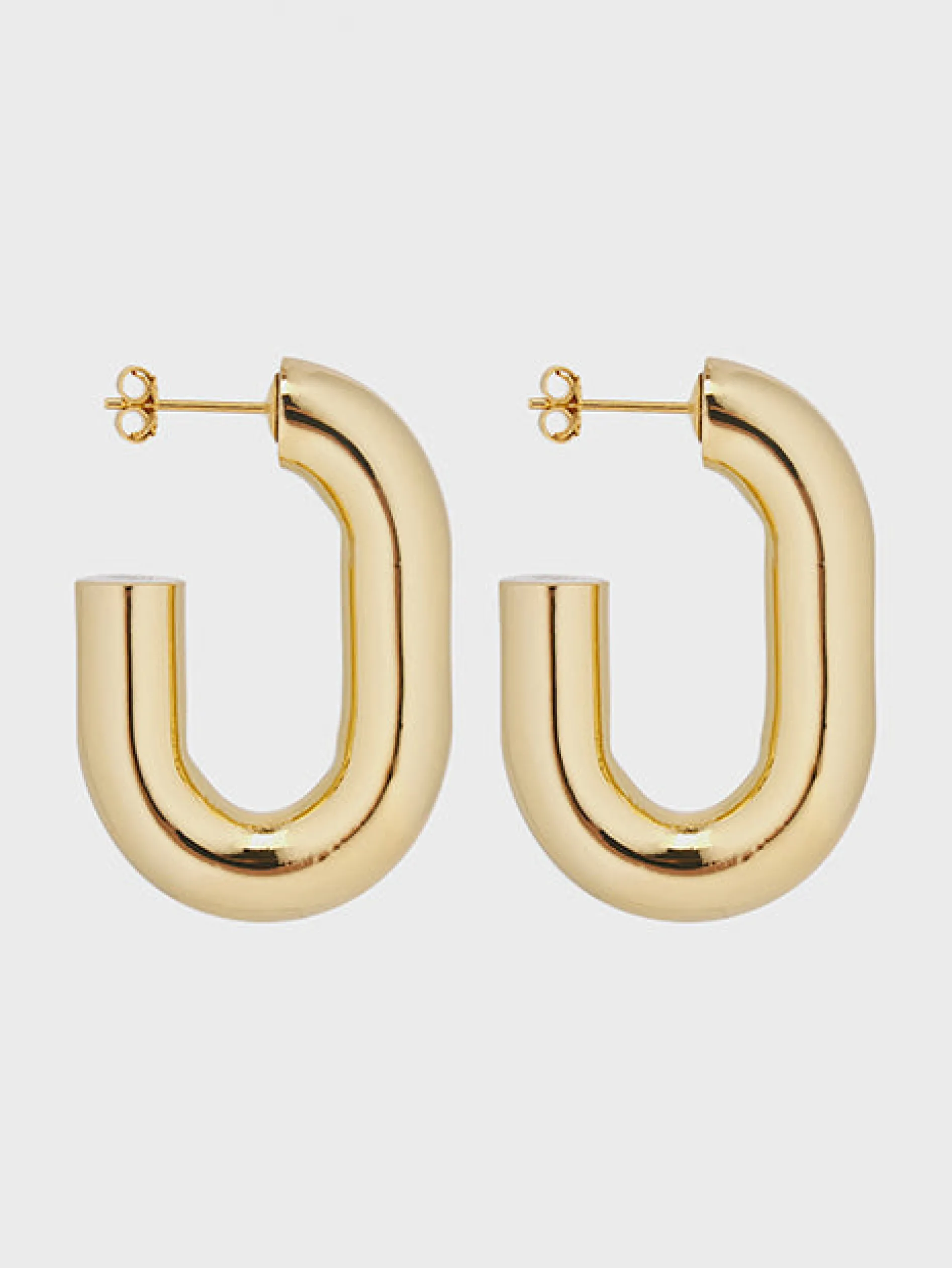 Cheap Boucles d’oreilles XL link dorées Boucles D'Oreilles