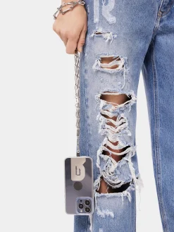 Online Chaîne de téléphone portable argentée Autres Accessoires