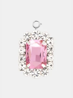 Flash Sale Charm carré en crystal rose Petits Cadeaux | Personnalisez Votre Sac