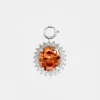 Fashion Charm oval en cristal orange Personnalisez Votre Sac | Charms