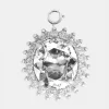 Shop Charm oval en cristal transparent Personnalisez Votre Sac | Charms