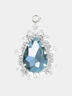 Discount Charm poire en cristal aigue marine Petits Cadeaux | Personnalisez Votre Sac
