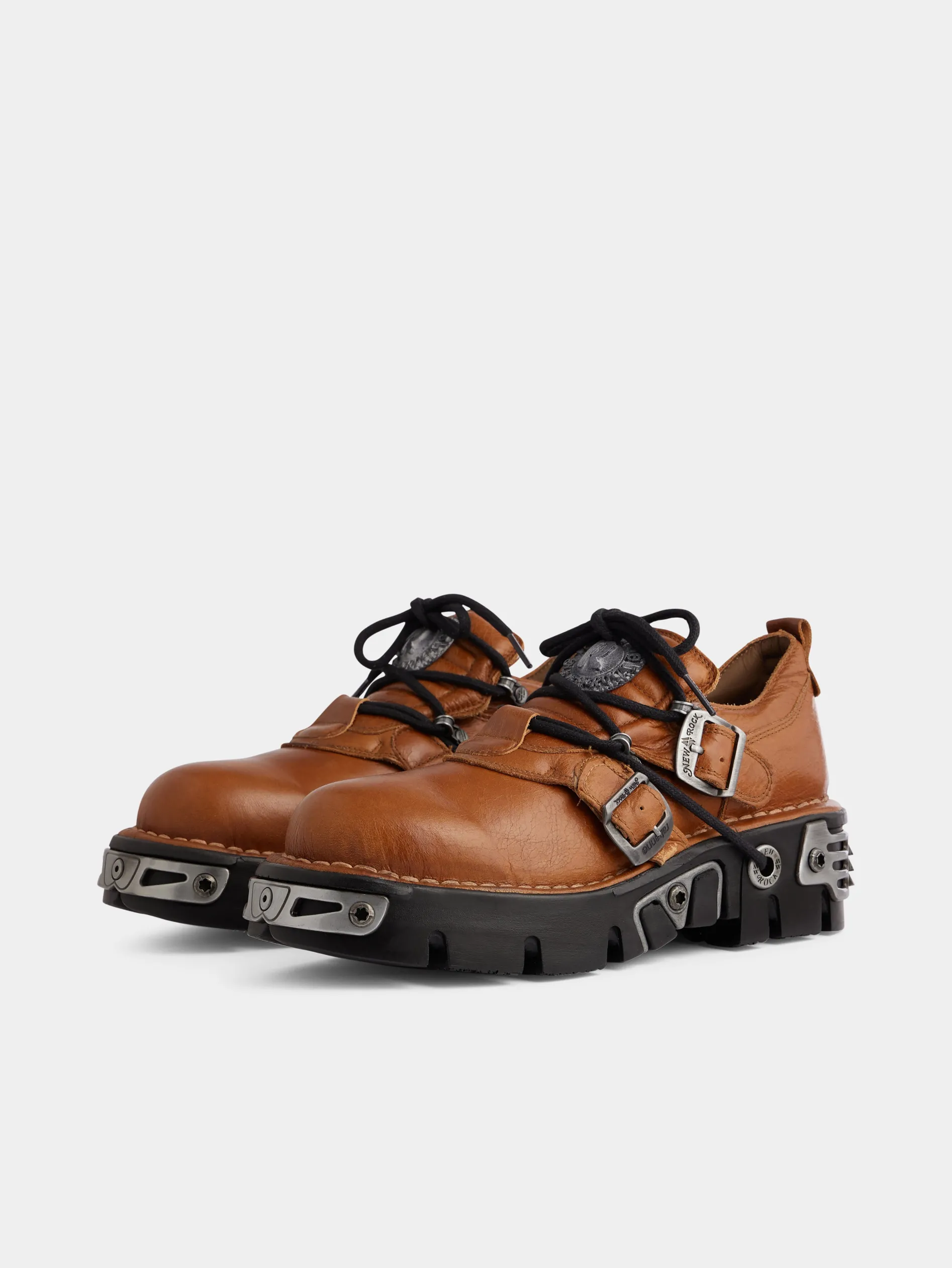 Sale CHAUSSURES x NEW ROCK COGNAC Chaussures