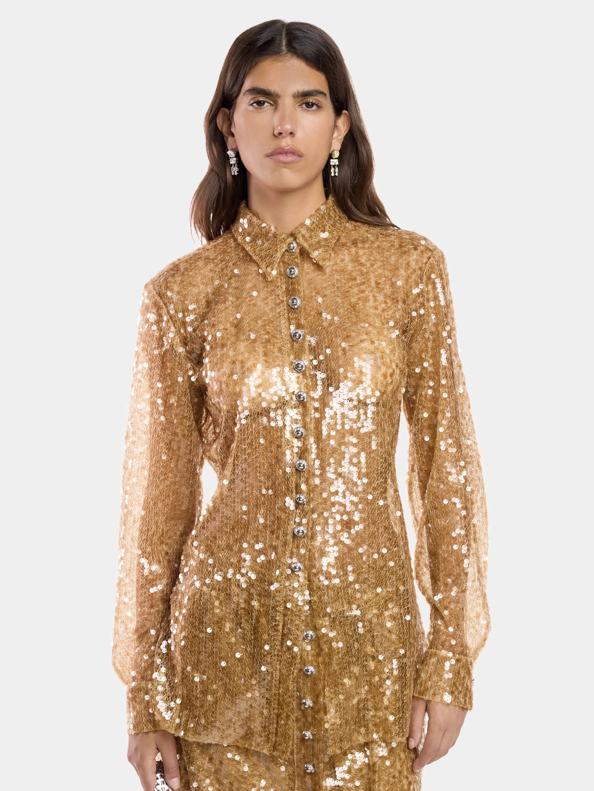Cheap CHEMISE BRODÉE Hauts