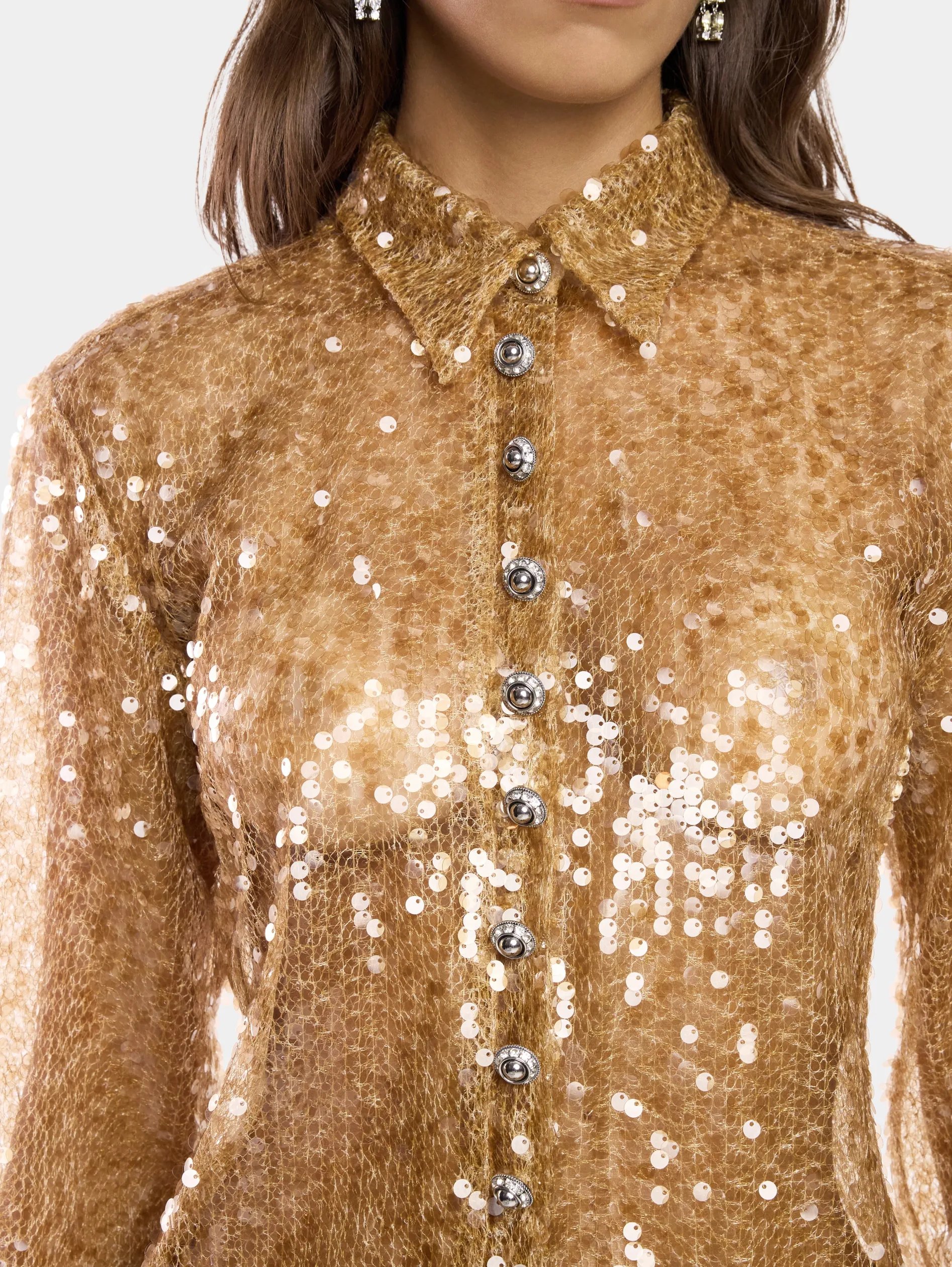Cheap CHEMISE BRODÉE Hauts