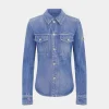Online Chemise en denim avec pastilles de métal 1969 Denim | Vestes