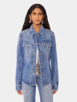 Online Chemise en denim avec pastilles de métal 1969 Denim | Vestes