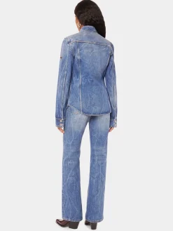 Online Chemise en denim avec pastilles de métal 1969 Denim | Vestes
