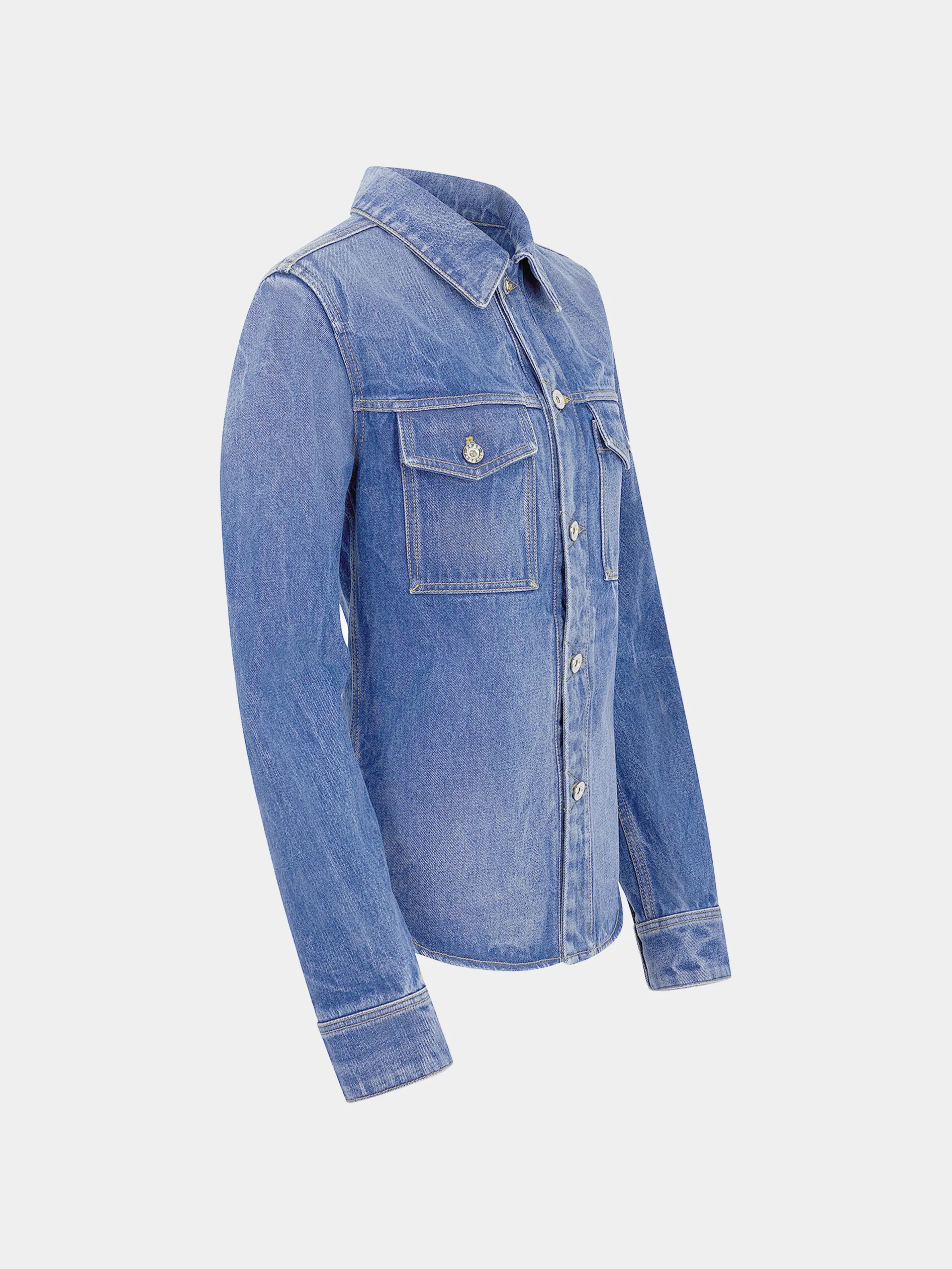 Online Chemise en denim avec pastilles de métal 1969 Denim | Vestes