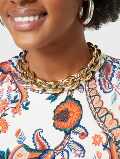 Store Collier Eight Chunky Or-Argent Colliers