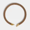 Store Collier en pixel tube doré Colliers