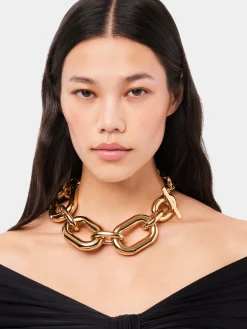Shop Collier XL Link oversize doré Sélection De Soirée | Colliers