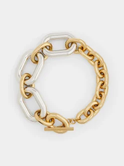 Best Collier XL Link oversize doré et argent Sélection De Soirée | Colliers