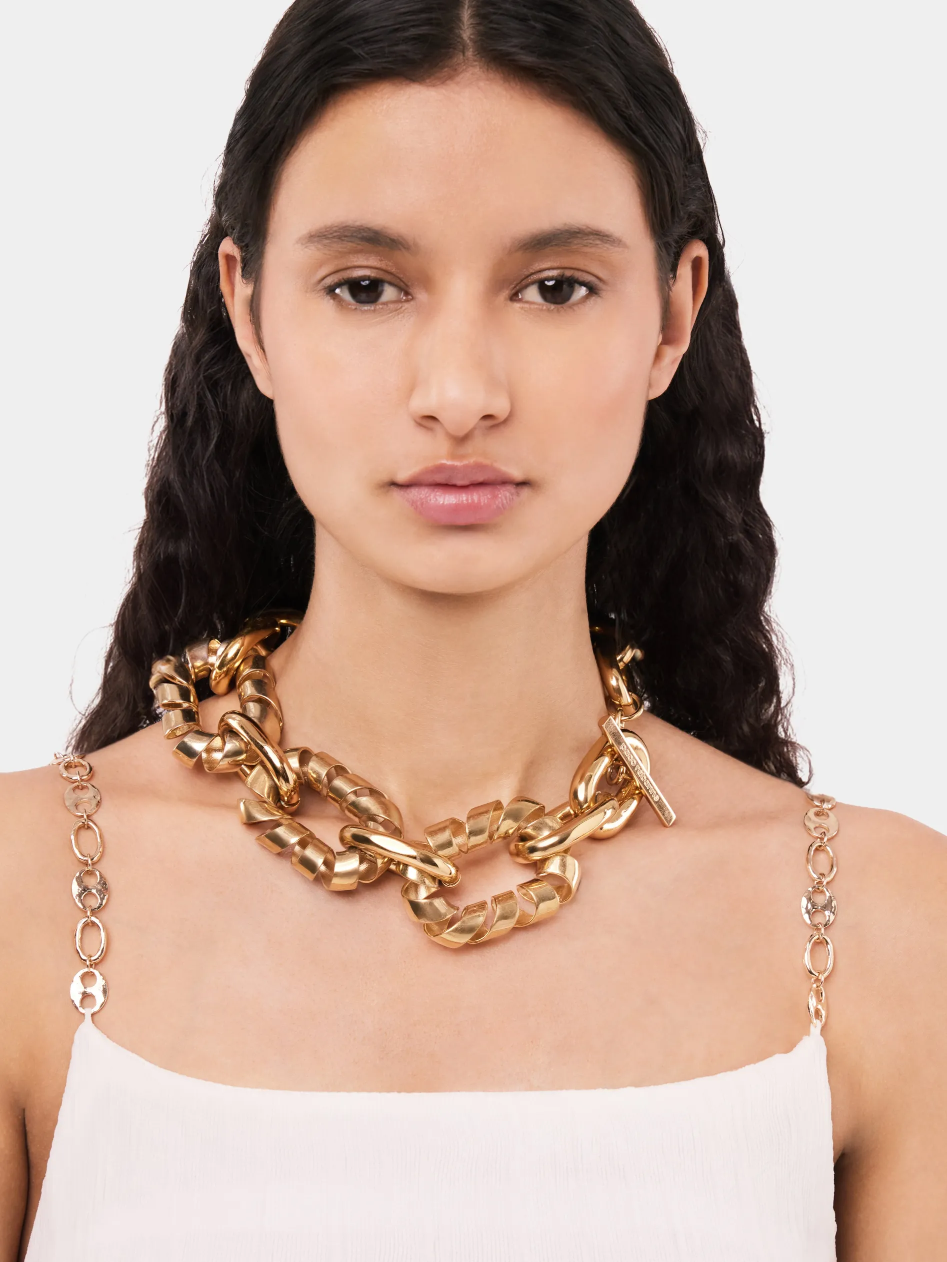 Cheap Collier XL link twist oversize Colliers