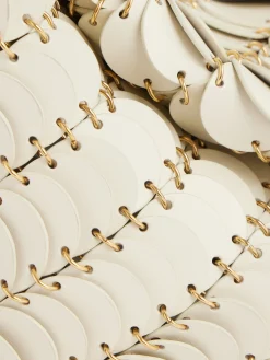 Discount CREAM PACO SHOULDER CLUTCH IN CALFSKIN LEATHER Les Sacs Paco En Cuir | Sacs Porté Épaule