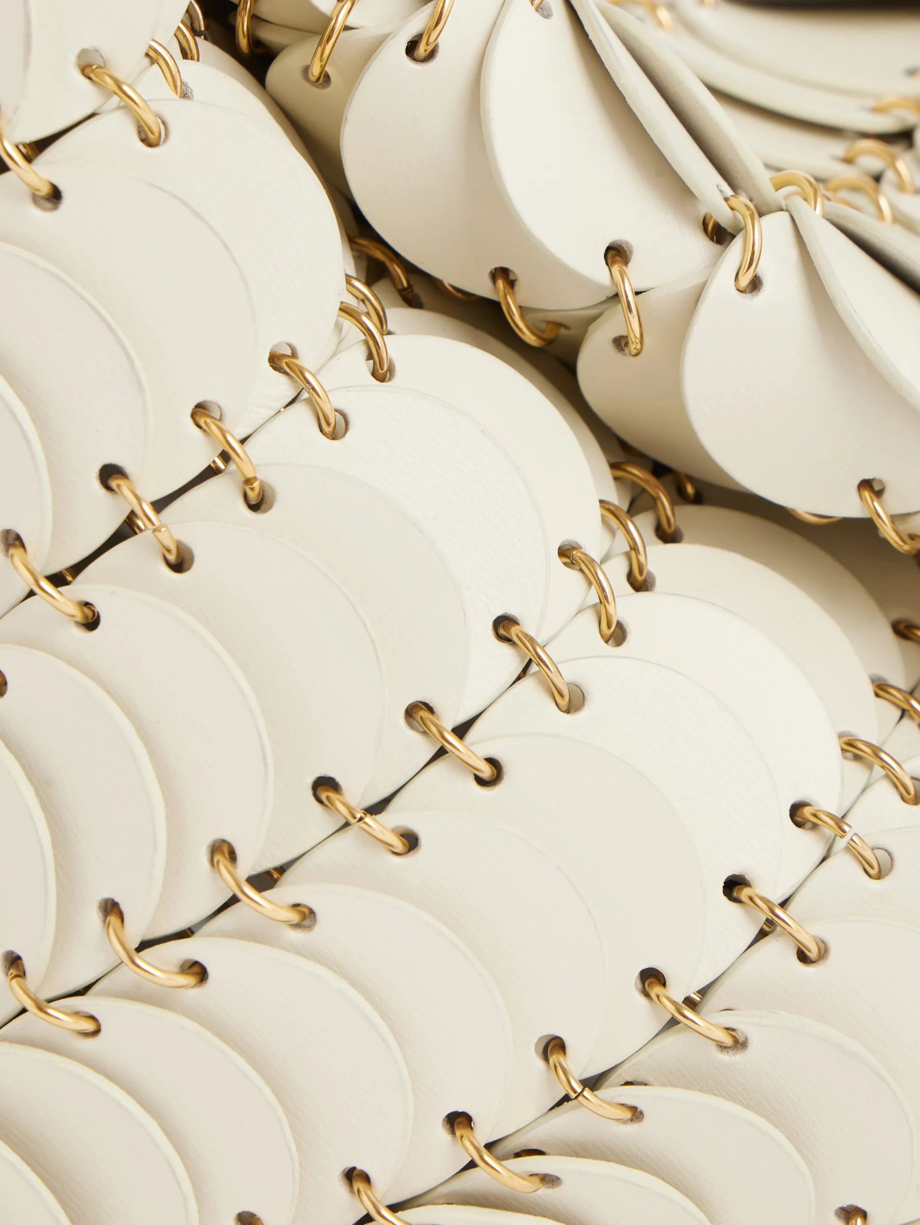 Discount CREAM PACO SHOULDER CLUTCH IN CALFSKIN LEATHER Les Sacs Paco En Cuir | Sacs Porté Épaule