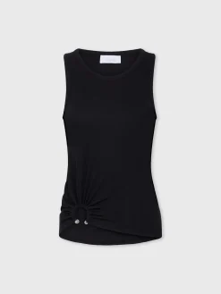Fashion Débardeur noir à piercing Petits Cadeaux | Hauts