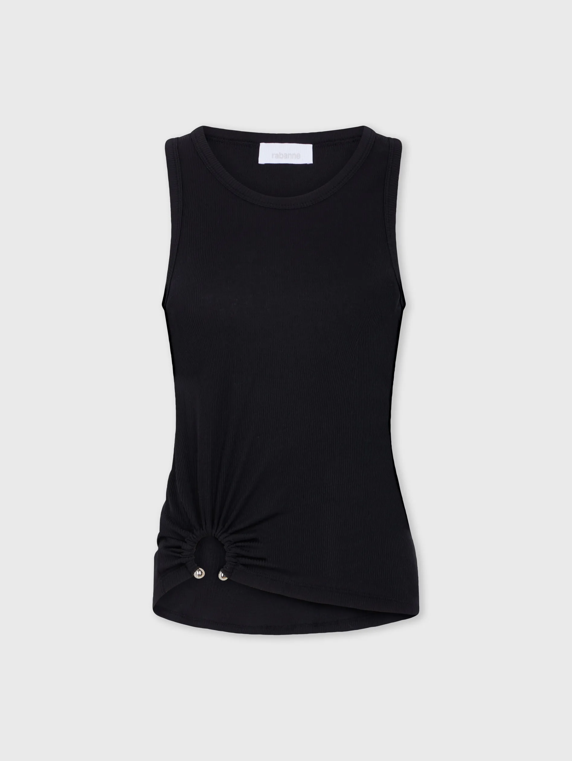 Fashion Débardeur noir à piercing Petits Cadeaux | Hauts