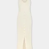 Store ECRU LONG DRESS IN VISCOSE KNIT Robes