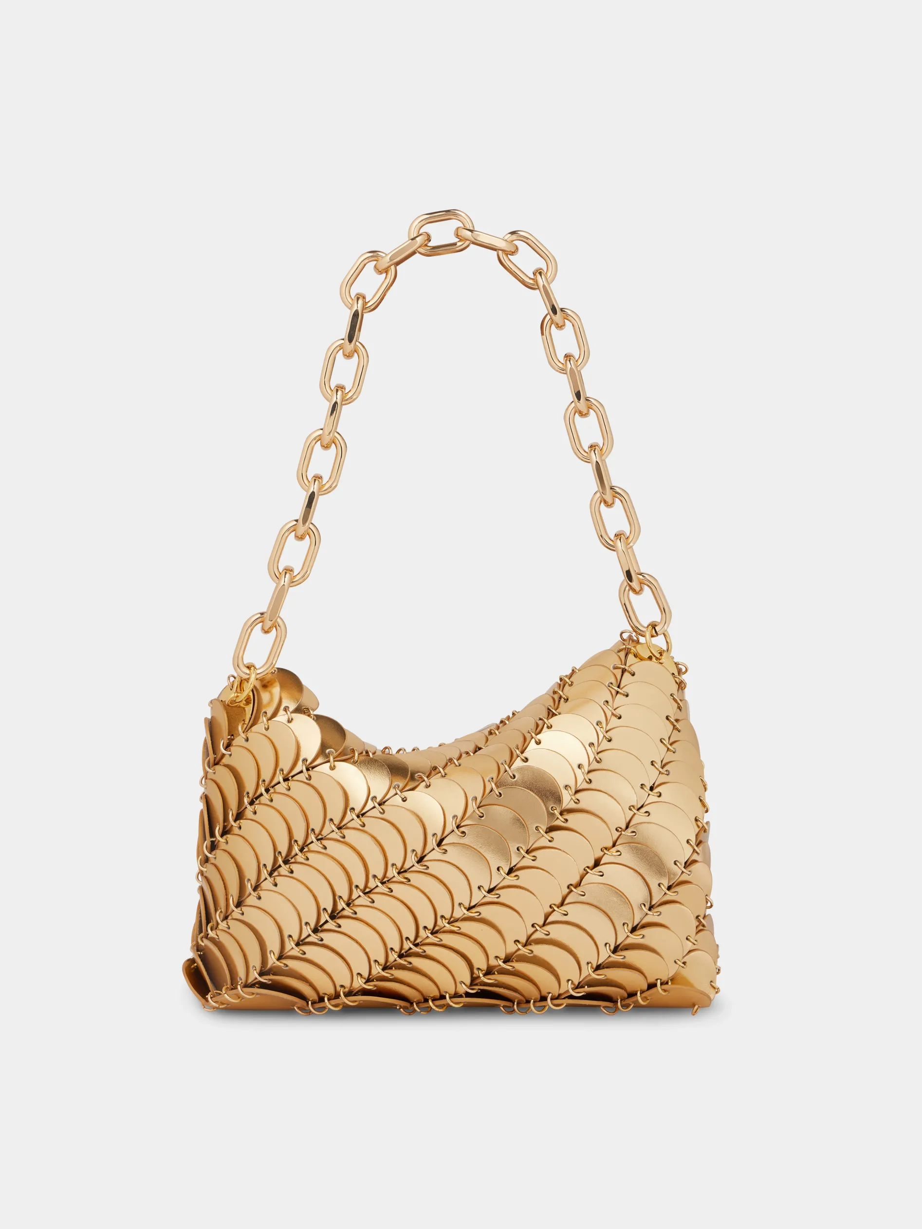 Cheap Gold Paco clutch Bag Les Sacs Paco En Cuir