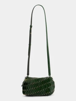 New GREEN CROSSBODY PACO LEATHER BAG Les Sacs Paco En Cuir