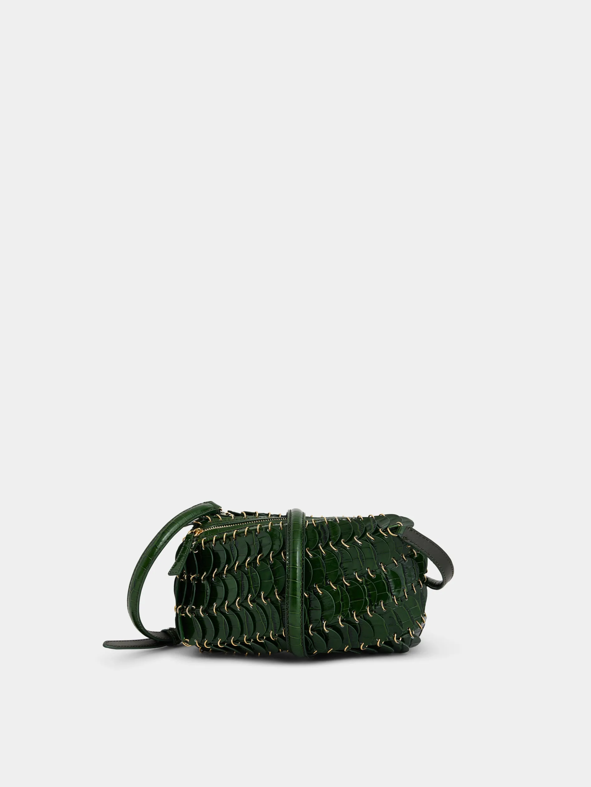 New GREEN CROSSBODY PACO LEATHER BAG Les Sacs Paco En Cuir