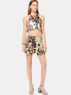 Clearance Haut court pastilles sparkle à losanges Hauts