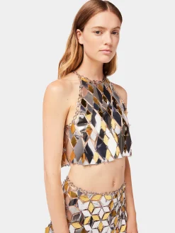 Clearance Haut court pastilles sparkle à losanges Hauts