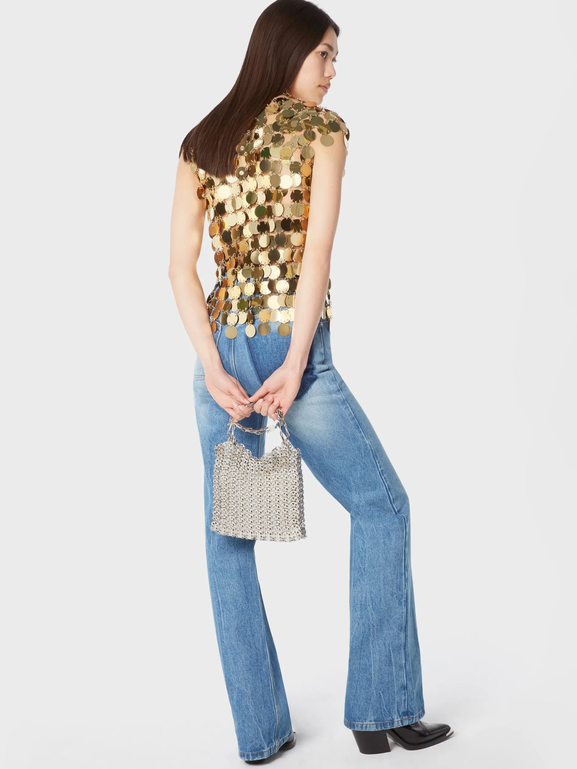 Best Sale Haut en pastilles sparkle dorées Sélection De Soirée | Hauts