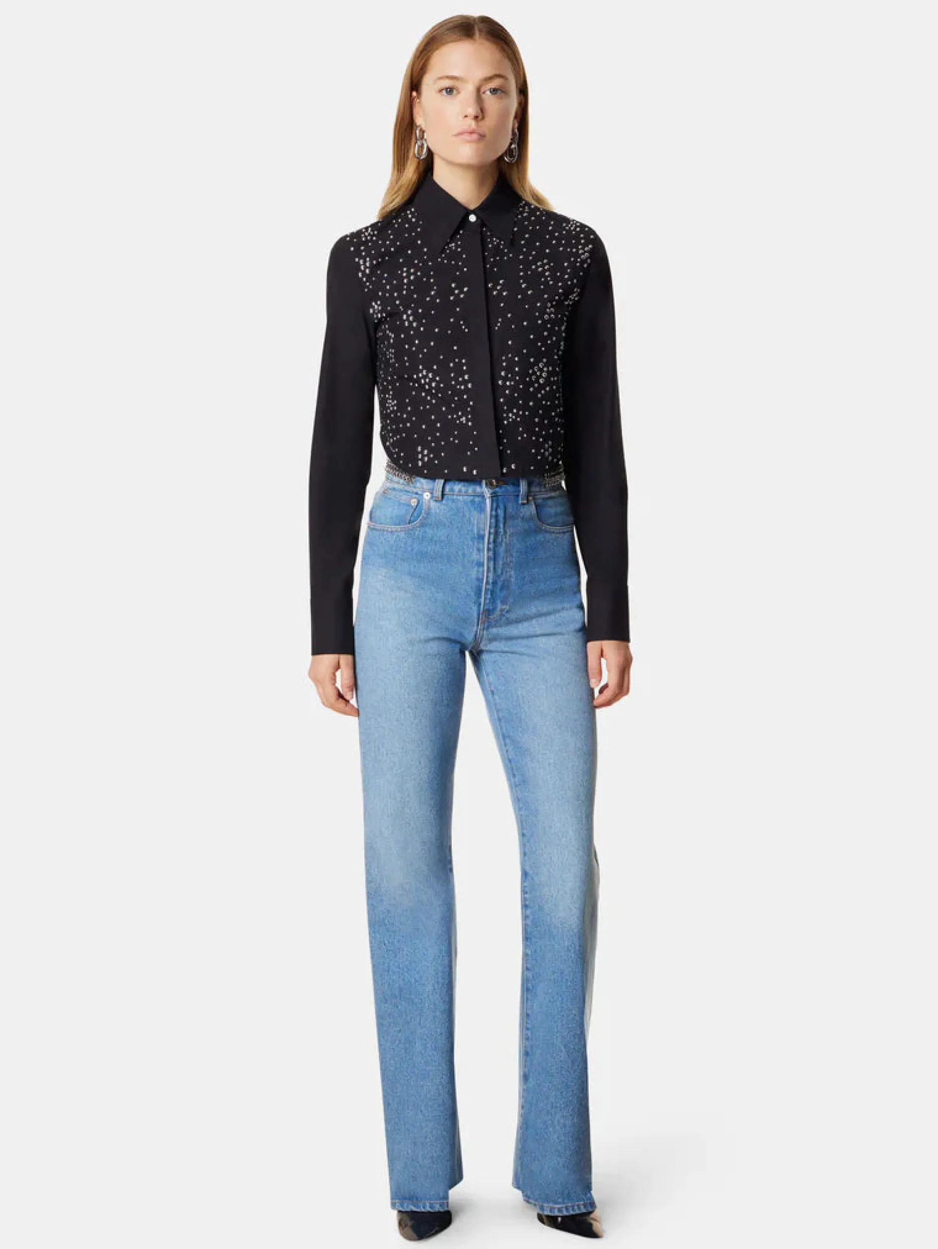 Fashion Jean avec pastilles Denim | Pantalons