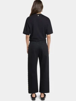 Shop JEAN BOYFRIEND EN DENIM NOIR Pantalons | Denim