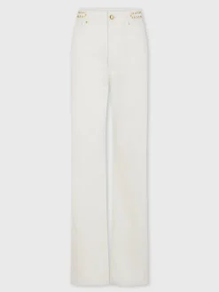 Shop Jean denim blanc cassé avec pastilles 1969 Denim | Pantalons