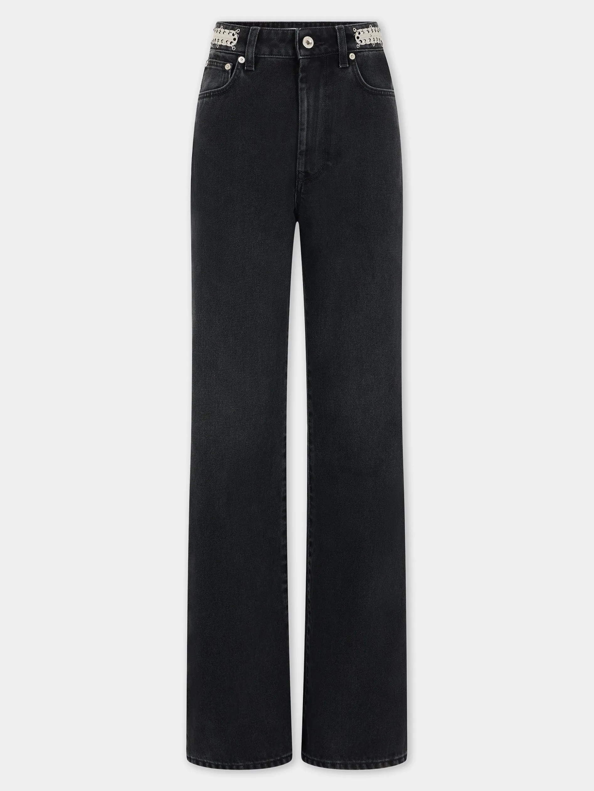 Hot Jeans noir signature avec pastilles 1969 Denim | Pantalons